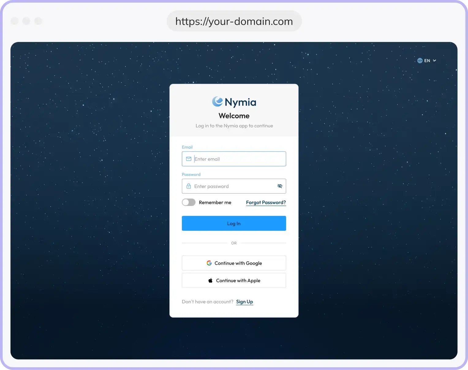 Guardhouse desktop UI — authentication flow variant 3