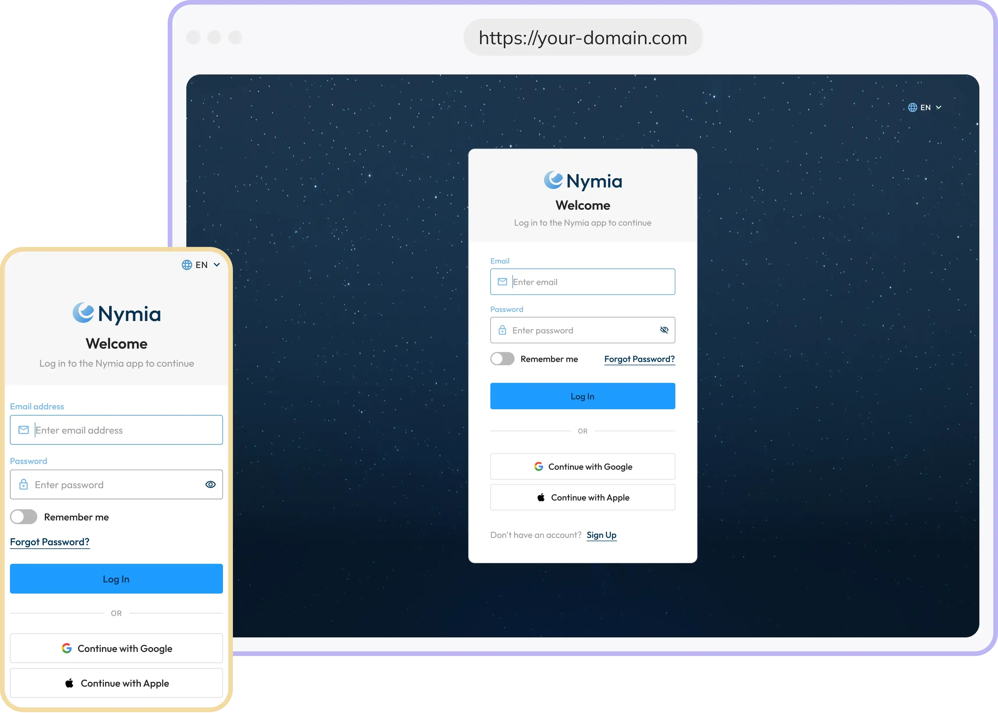 Guardhouse white-label authentication dashboard — brand variant 3
